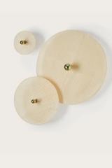Tan Tan 3 discs wall lamp in natural rattan Tan Tan 3 discs wall lamp in natural rattan