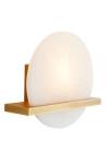 Applique ronde en onyx et laiton antique Savion. Arteriors. 