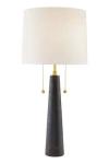 Grande lampe de table classique en marbre noir Sidney. Arteriors. Grande lampe de table classique en marbre noir Sidney. Arteriors.