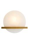Applique ronde en onyx et laiton antique Savion. Arteriors. 