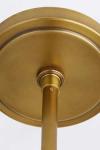 Suspension lanterne en laiton antique et verre opale Royce. Arteriors.