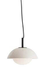 Suspension simple en céramique et verre opale Glaze. Arteriors. 