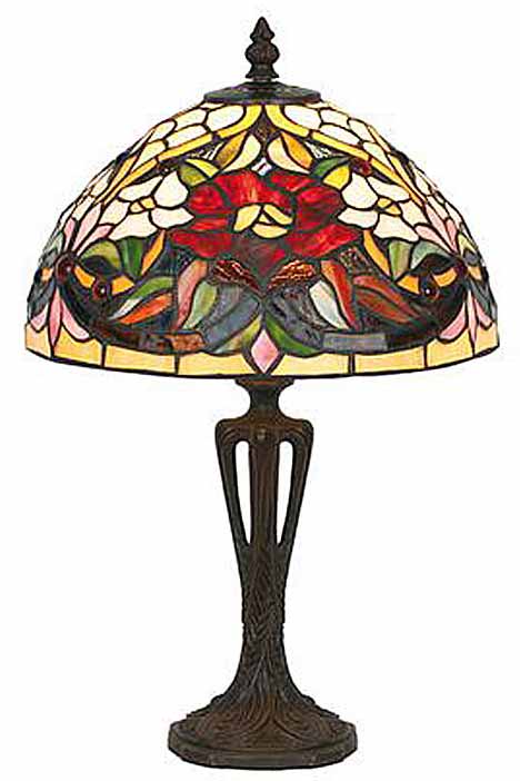 Coquelicot Lampe style Tiffany 40cm. Artistar. 