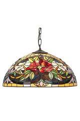 Coquelicot Suspension style Tiffany 50cm 1 ampoule. Artistar. Coquelicot Suspension style Tiffany 50cm 1 ampoule. Artistar.