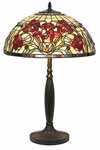 Iris rouge Grande lampe style Tiffany. Artistar. 