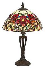 Iris rouge Petite lampe style Tiffany. Artistar. Iris rouge Petite lampe style Tiffany. Artistar.