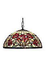 Iris rouge Suspension style Tiffany. Artistar. Iris rouge Suspension style Tiffany. Artistar.