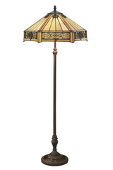 Lampadaire Art Déco jaune pâle. Artistar. Lampadaire Art Déco jaune pâle. Artistar.