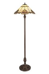 Lampadaire Tiffany en verre jaune . Artistar. Lampadaire Tiffany en verre jaune . Artistar.