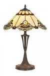 Lampe de table Tiffany jaune . Artistar. 