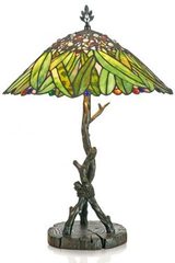 Lampe de table Tiffany végétale verte. Artistar. Lampe de table Tiffany végétale verte. Artistar.