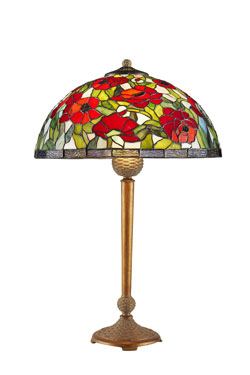 Lampe Tiffany petit coquelicots. Artistar. 