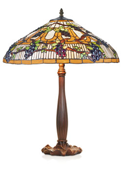 Lampe Tiffany thème de la vigne. Artistar. 
