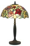 Orchidée lampe style Tiffany rouge grand modèle. Artistar. 