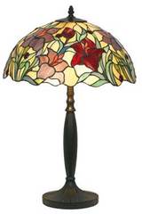 Orchidée lampe style Tiffany rouge grand modèle. Artistar. Orchidée lampe style Tiffany rouge grand modèle. Artistar.