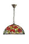 Suspension Coquelicots style Tiffany. Artistar. 