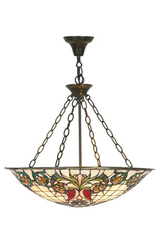 Suspension Tiffany motif floral . Artistar. Suspension Tiffany motif floral . Artistar.