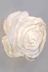 Applique tissu blanc forme fleur Nevo. Arturo Alvarez. 