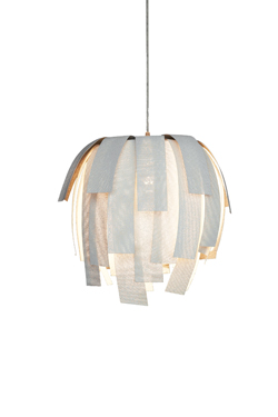 Off-white painted Simetech fabric pendant Luisa . Arturo Alvarez. 