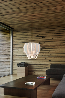 Large pendant in off-white Simetech fabric Luisa. Arturo Alvarez. 