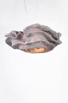 Large gray flower fabric Simetech pendant Nevo. Arturo Alvarez. 