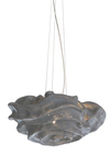Large gray flower fabric Simetech pendant Nevo. Arturo Alvarez. 