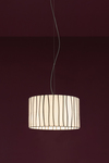 Curvas white opaque glass pendant. Arturo Alvarez. 