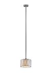 Small white opaque glass pendant Curvas. Arturo Alvarez. 