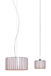 Small white opaque glass pendant Curvas. Arturo Alvarez. 