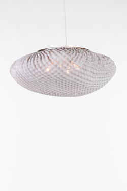 Large round and white pendant Tati. Arturo Alvarez. 