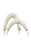 Arc duo of table lamps in white cellulose cord. Arturo Alvarez. 