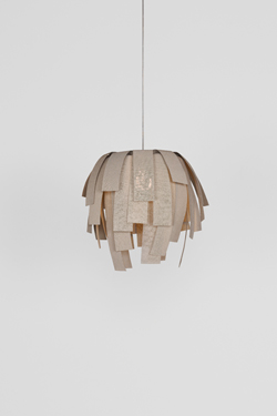 Beige Simetech fabric pendant Luisa. Arturo Alvarez. 