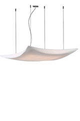 Kite pendant in white Simetech fabric . Arturo Alvarez. Kite pendant in white Simetech fabric . Arturo Alvarez.