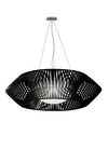 V large geometric pendant light 105cm black. Arturo Alvarez. 