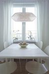 V large geometric pendant light 105cm white. Arturo Alvarez. 