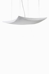 Large white pendant in painted fabric Simetech Kite. Arturo Alvarez. 
