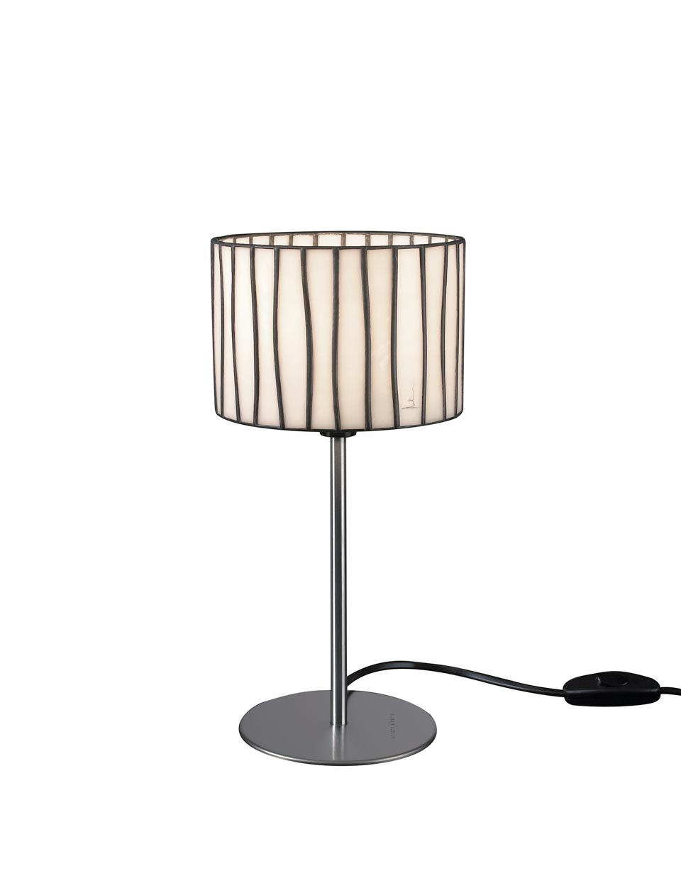 Curvas table lamp in white glass. Arturo Alvarez. 
