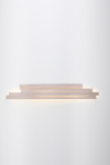 Li large and long wall lamp in white pressed cellulose. Arturo Alvarez. 