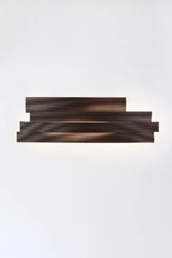 Li long LED brown pressed cellulose wall lamp . Arturo Alvarez. 