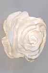 White fabric flower form wall lamp Nevo. Arturo Alvarez. 