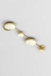 Line Globe and Disc minimalist gold ceiling lamp. Atelier Areti. 