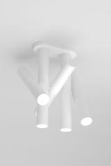 5-tube white ceiling light Rotation 437. Atelier Areti. 5-tube white ceiling light Rotation 437. Atelier Areti.