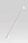 Hat light white and gold geometric floor lamp. Atelier Areti. 