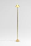 Floor lamp with conical golden shade Silver 325 . Atelier Areti. 