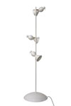 Lampadaire blanc design Alouette 3 oiseaux. Atelier Areti. 