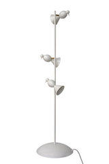 Lampadaire blanc design Alouette 3 oiseaux. Atelier Areti. Lampadaire blanc design Alouette 3 oiseaux. Atelier Areti.