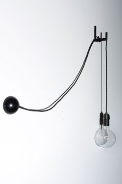 Hook minimalist black wall lamp. Atelier Areti. 