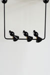 Alouette pendant light design black 3 birds. Atelier Areti. 