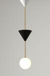 Black, white and gold pendant lamp Many 2. Atelier Areti. 