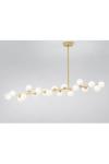 Mimosa 19-light gold pendant rail . Atelier Areti. 